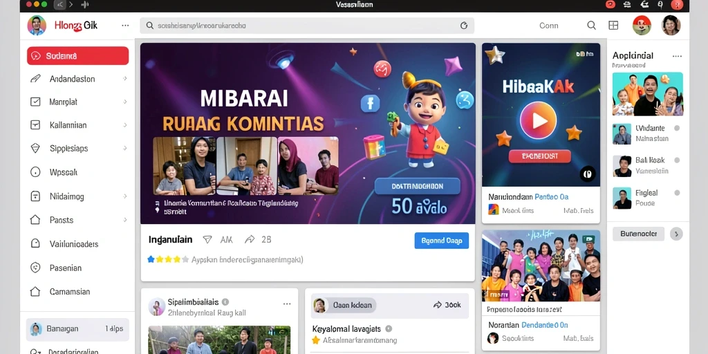 Tampilan awal yang menarik penuh warna.