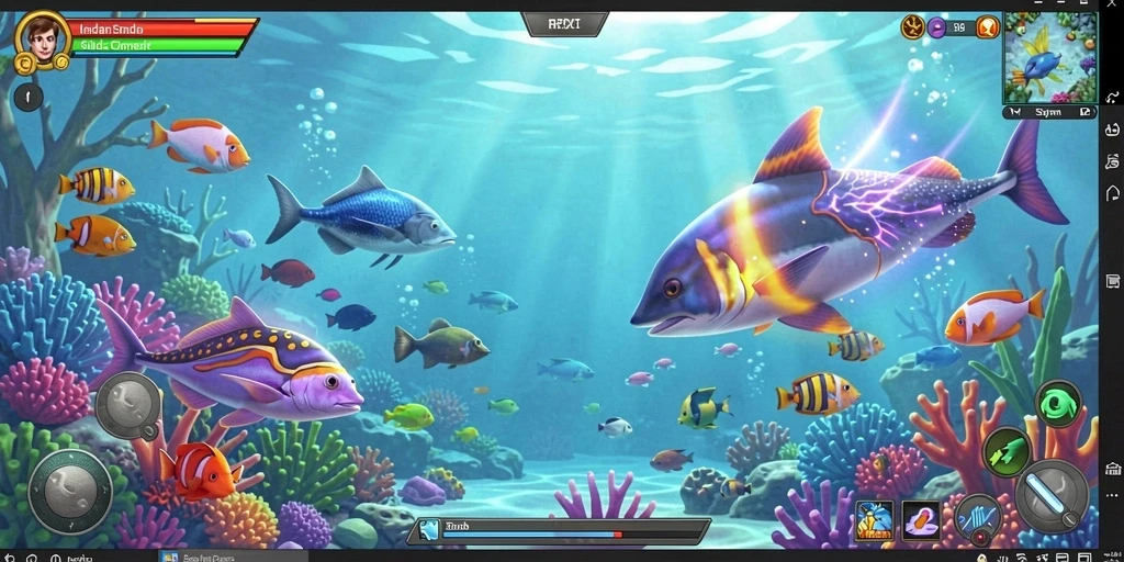 Screenshot menunjukkan aksi menarik di level pertama.