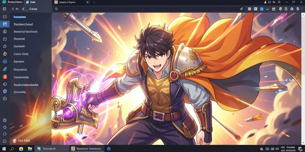 Screenshot menampilkan antarmuka permainan yang menarik.