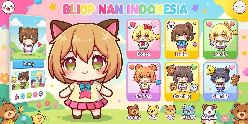 Screenshot menampilkan antarmuka utama LUCKYDF yang menarik.