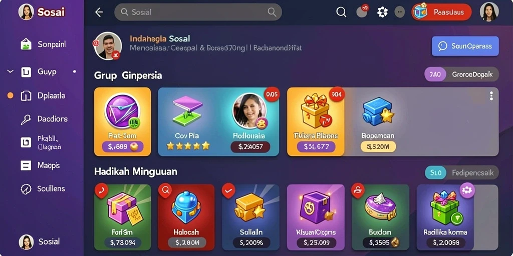 Tampilan awal yang menarik dengan navigasi yang mudah.
