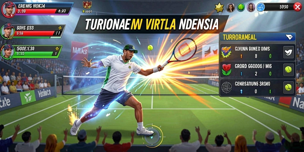 Menampilkan level awal permainan yang penuh warna.