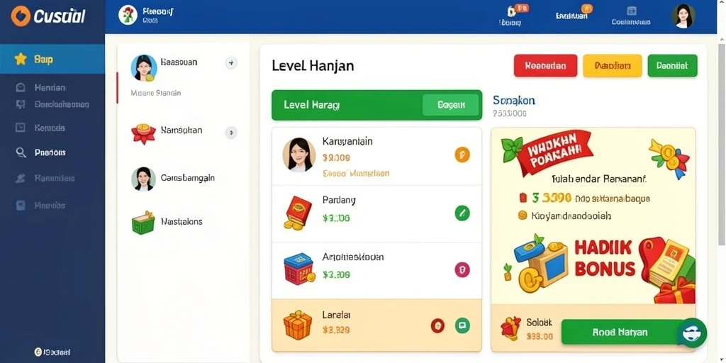 Tampilan antarmuka yang intuitif dan menarik.