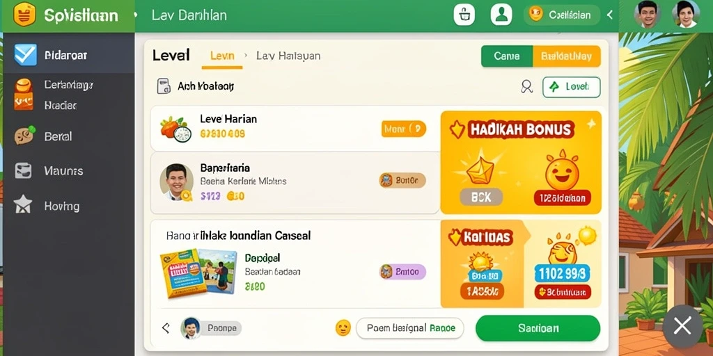 Tampilan antarmuka yang menarik dan user-friendly.
